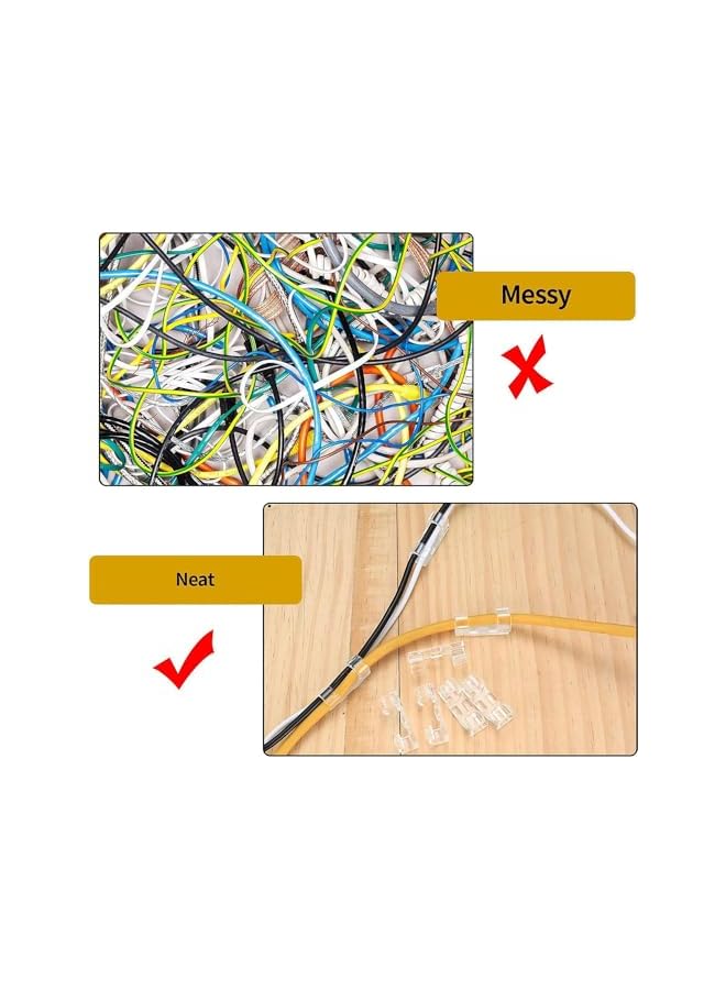 Green Tiger Adhesive Cable Clips Clear,Upgraded Wire Holders for Wall,Strong Cord Organizer Under Desk, Car, PC,Indoor and Outdoor for Light,150PCS,Suitable for Outer Diameter 6-9mm Wire,Transparent - Image 4