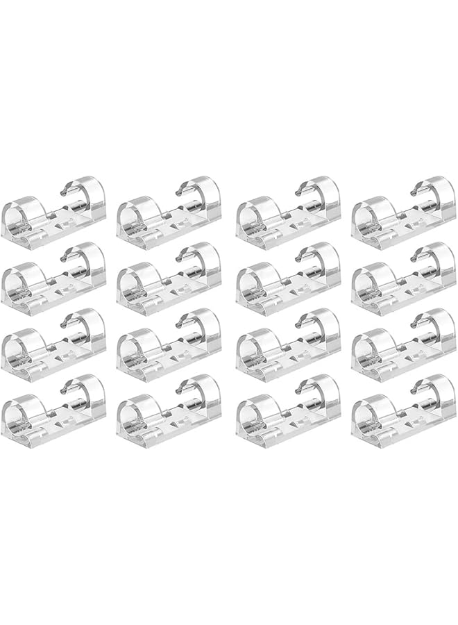 Green Tiger Adhesive Cable Clips Clear,Upgraded Wire Holders for Wall,Strong Cord Organizer Under Desk, Car, PC,Indoor and Outdoor for Light,150PCS,Suitable for Outer Diameter 6-9mm Wire,Transparent - Image 1