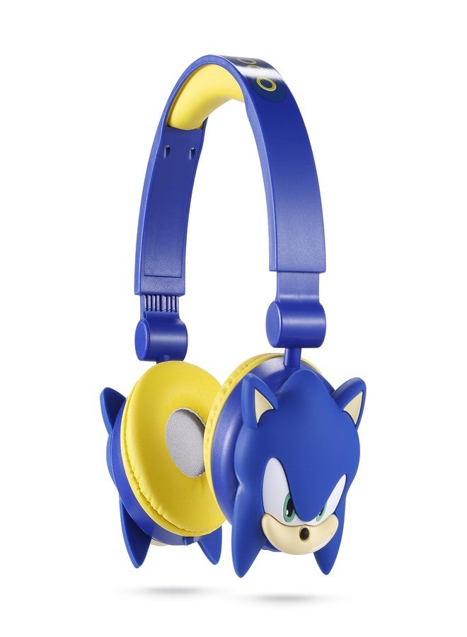Sakar Sonic The Hedgehog Over-Ear Headphones for Kids - Adjustable Headband, Stereo Sound, Tangle-Free Cable, Volume Control, and 3.5mm Jack - Perfect for School, Home, and Travel - Image 1
