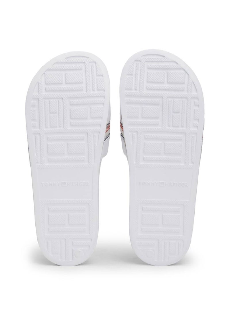 Women's Corporate Stripes Pool Flip Flops - Polyester, White - pzsku/ZD166DA400C3F66CDFB95Z/45/_/1724216749/3d8de0ba-136d-44e4-8b08-e6f66cc818d5