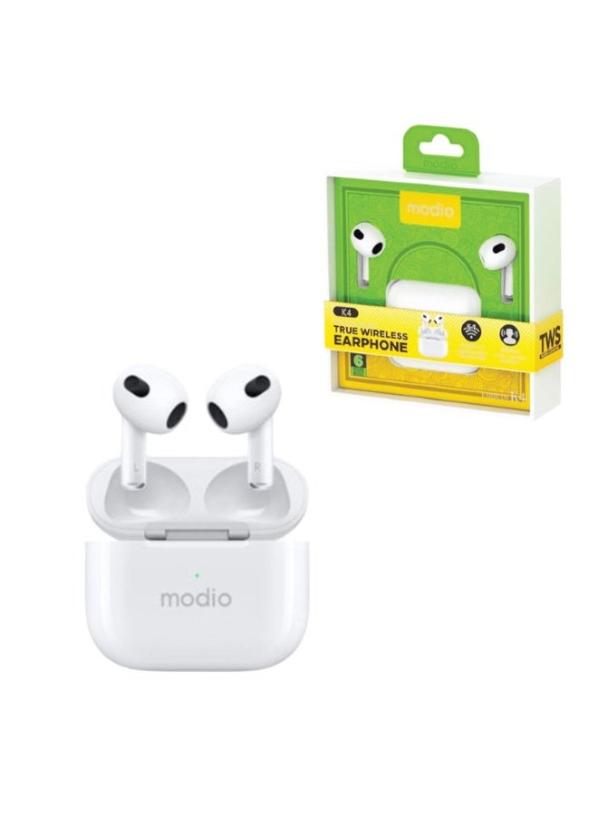 Modio K4 Noise Cancelling True Wireless Earphone Super Clear Mic - Image 1