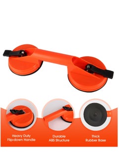 Generic Glass Suction Cups, Heavy Duty ABS Vacuum Plate Handle Glass Holder to Lift Large Glass/Tile Lifter/Moving Window,Mirror/Dent Puller(Pack of 2, Orange)  - Image 3