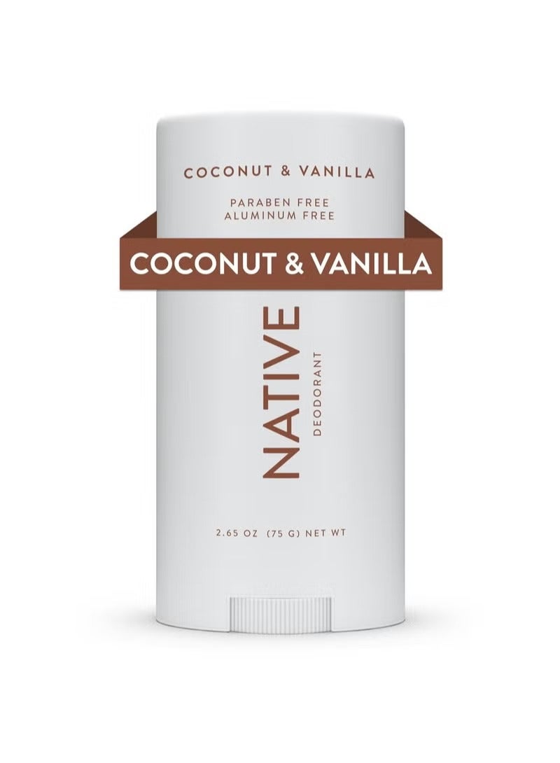 native Deodorant for Women and Men - Coconut & Vanilla, 75g - Image 1