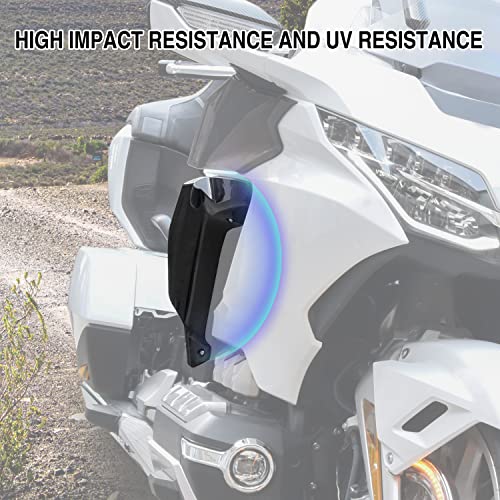 VEISUTOR Lower Air Deflector Side Wing Wind for Gold Wing GL1800, Dark Smoke Wind Deflectors Side Windshield Windscreen for Honda Gold Wing GL 1800 2018-2024 Accessories - Image 3