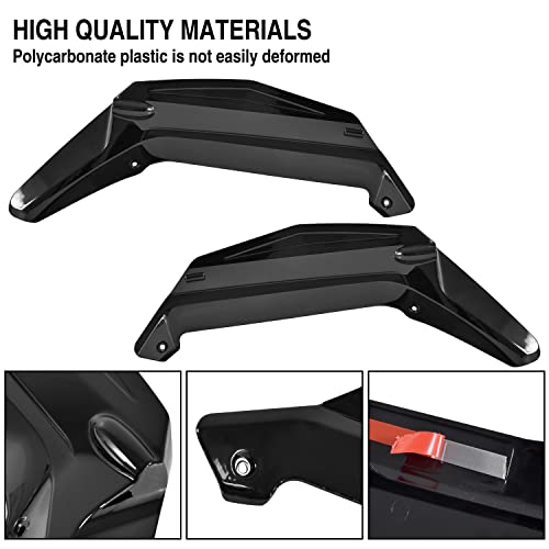 VEISUTOR Lower Air Deflector Side Wing Wind for Gold Wing GL1800, Dark Smoke Wind Deflectors Side Windshield Windscreen for Honda Gold Wing GL 1800 2018-2024 Accessories - Image 5