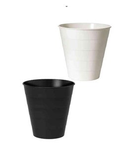 Generic Two black and white wastebaskets  - Image 4
