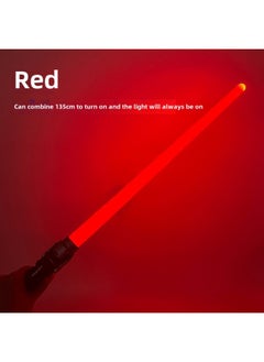 Laser Sword Retractable Lightsaber Two-in-one Seven-color Flash Stick Stall Export Special Logo-Color:18 Lights/Red (audible)-no Battery