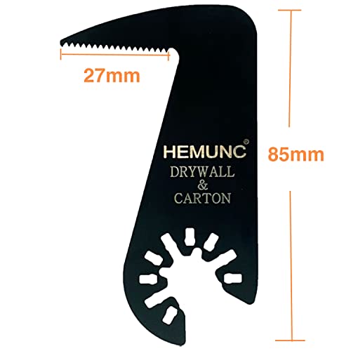HEMUNC Drywall Blade for Oscillating Tool 4 Pack, Oscillating Saw Blades Fit Dremel, Dewalt, Fein Multimaster, Bosch, Makita, Milwaukee, Rockwell, Ryobi,Craftsman, Ridgid Multitool - Image 2