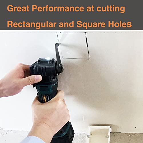 HEMUNC Drywall Blade for Oscillating Tool 4 Pack, Oscillating Saw Blades Fit Dremel, Dewalt, Fein Multimaster, Bosch, Makita, Milwaukee, Rockwell, Ryobi,Craftsman, Ridgid Multitool - Image 4