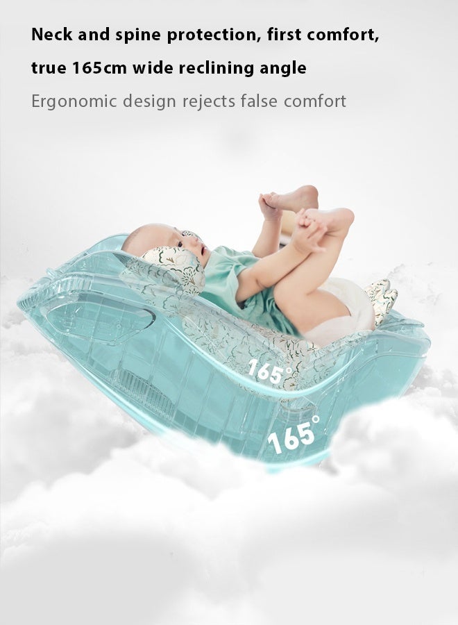 كيديليو مقعد سيارة محمول للأطفال مصنوع من مادة ناعمة مبطنة وحزام ثلاثي النقاط بتصميم مريح مع حامل قابل للغسل من الولادة إلى 15 شهرًا - Image 5