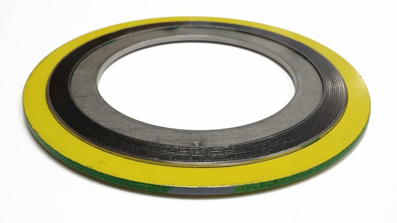 Lamons Sur-Seal, Inc. Teadit 9000IR12316GR1500 Spiral Wound Gasket with 316SS Inner Ring, 12" Pipe Size x 1500# Class Flange x 316SS/Flexible Graphite - Image 1
