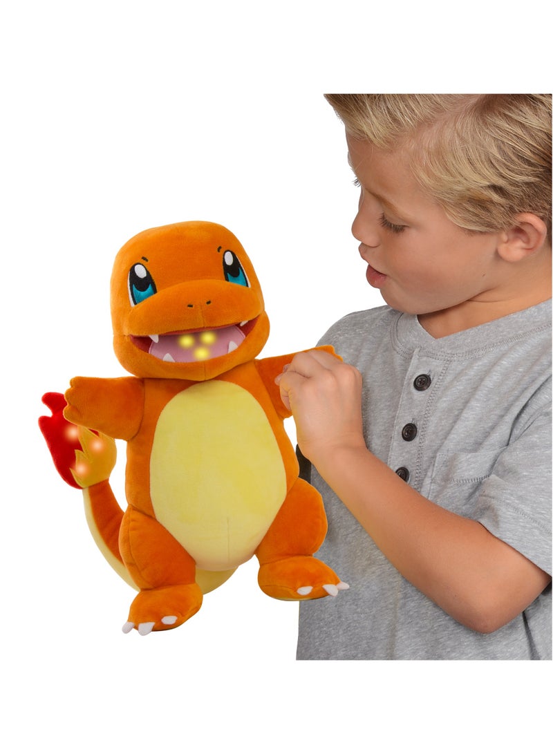 Pokemon Plush Flame Action Charmander, Battery Operated |Interactive Plush Toy | Soft Toy with Sound Effect | Perfect Gift for Kids & Adults - Image 2
