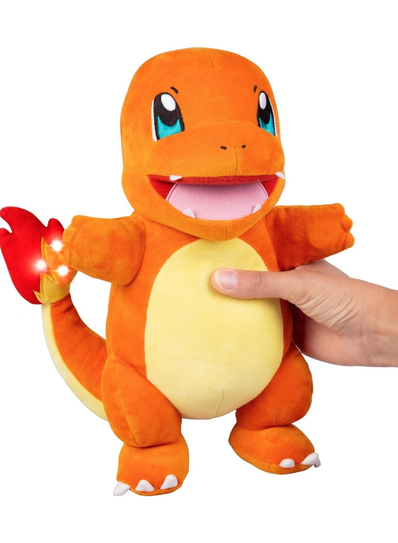 Pokemon Plush Flame Action Charmander, Battery Operated |Interactive Plush Toy | Soft Toy with Sound Effect | Perfect Gift for Kids & Adults - Image 4