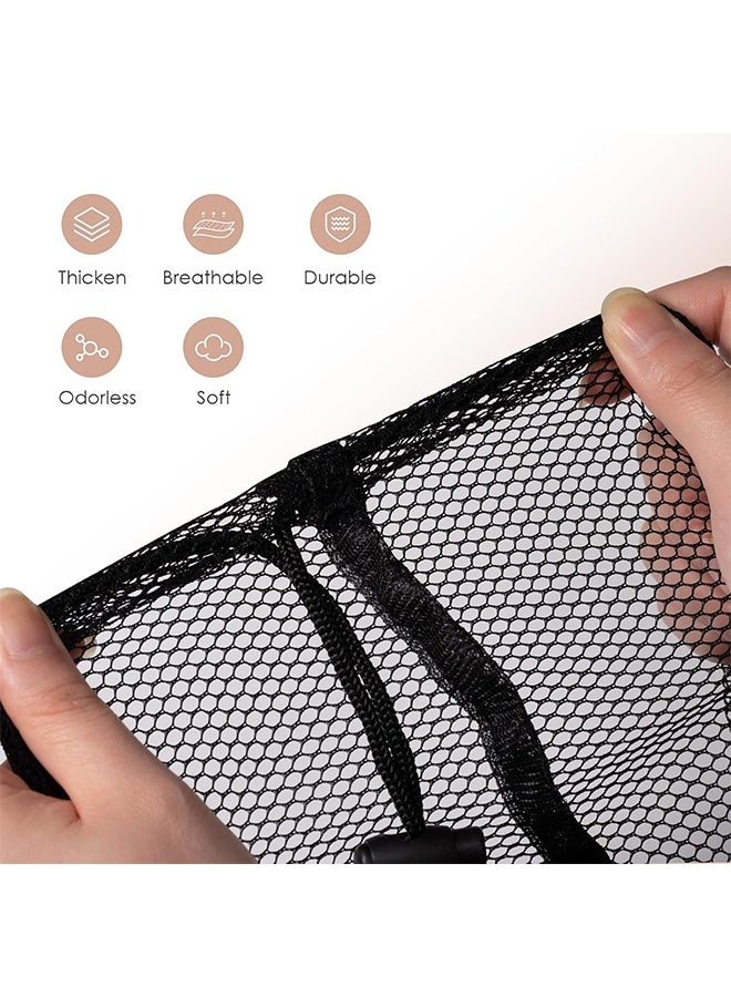 Large Mesh Laundry Bag, 2 Pack 27.5×35.4inch Heavy Duty Mesh Laundry Bags Laundry Drawstring Bag, Laundry Hamper Liner, Machine Washable for Travel,Storage, Sports Factories, Dorms - Image 4