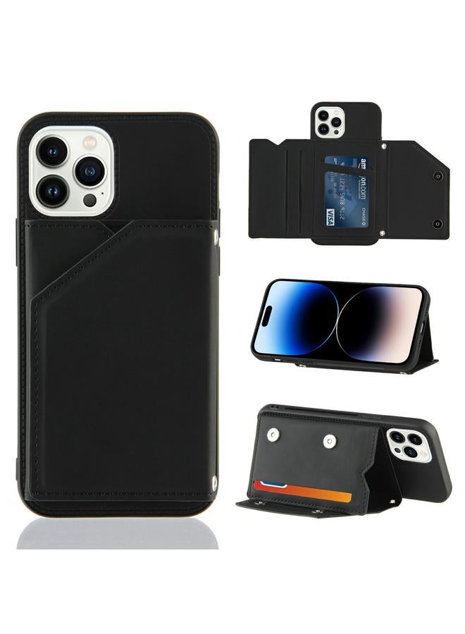 اس-توب جراب لهاتف iPhone 14 Pro Max مصنوع من الجلد الملمس PU + TPU + PC جراب خلفي مقاوم للصدمات - Image 1