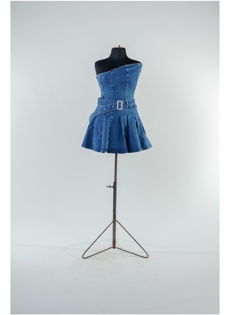 Generic Women's jeans cape dress  - Image 1