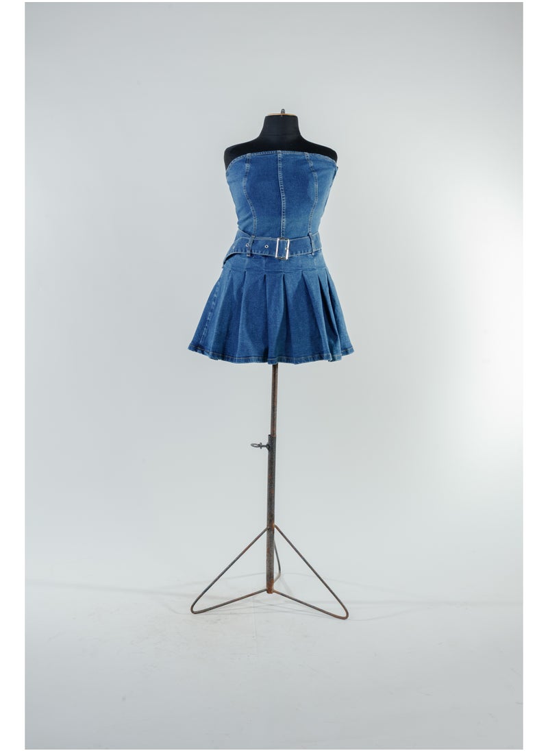 Generic Women's jeans cape dress  - Image 2