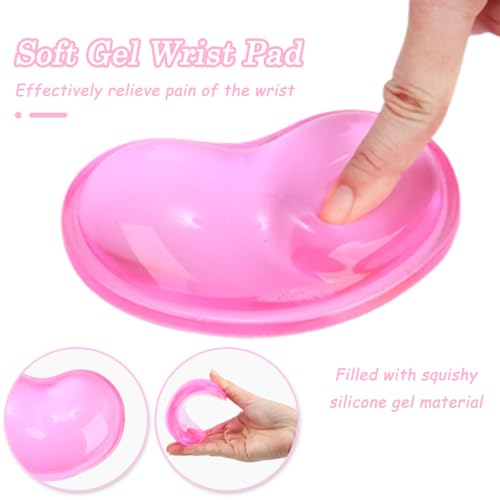 ABRONDA Gel Keyboard Mouse Wrist Rest Set Keyboard Wrist Rest Pad Mouse Support for Office Gaming Pad Computer Laptop Ergonomic Comfortable Pain Relief Pad Set Mouse Support Only - Image 3