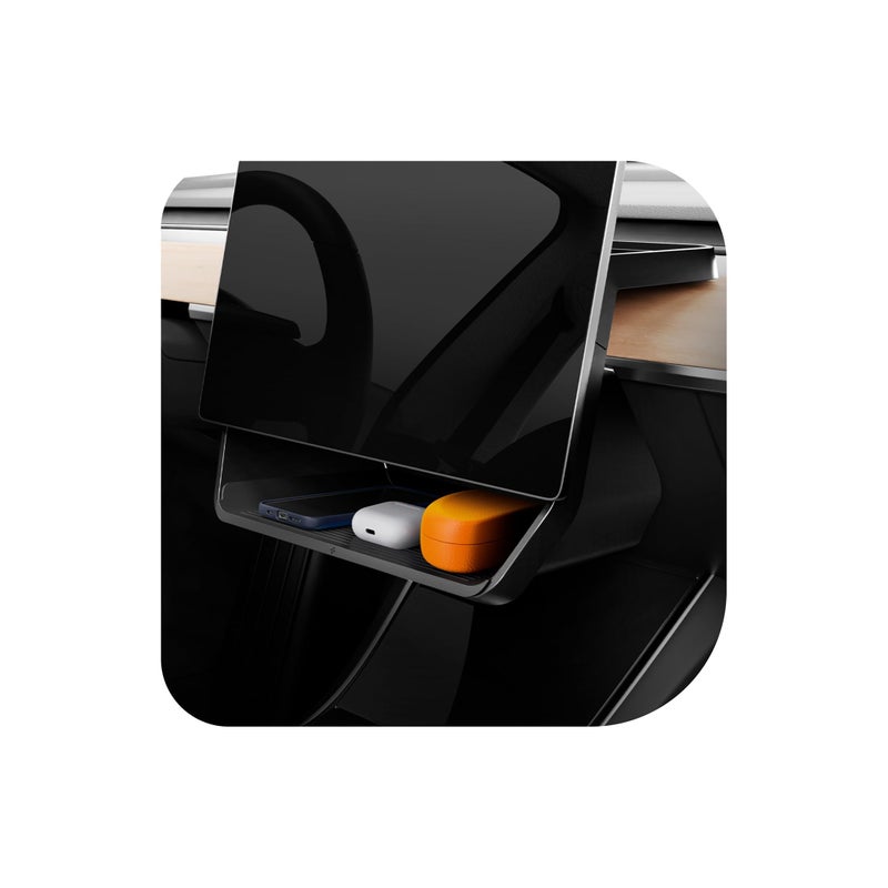 Spigen Under Screen Storage Organizer for Tesla Model Y 20202024 Model 3 20172023 Not Compatible with Model Y Juniper 202526 Model 3 Highland 202425