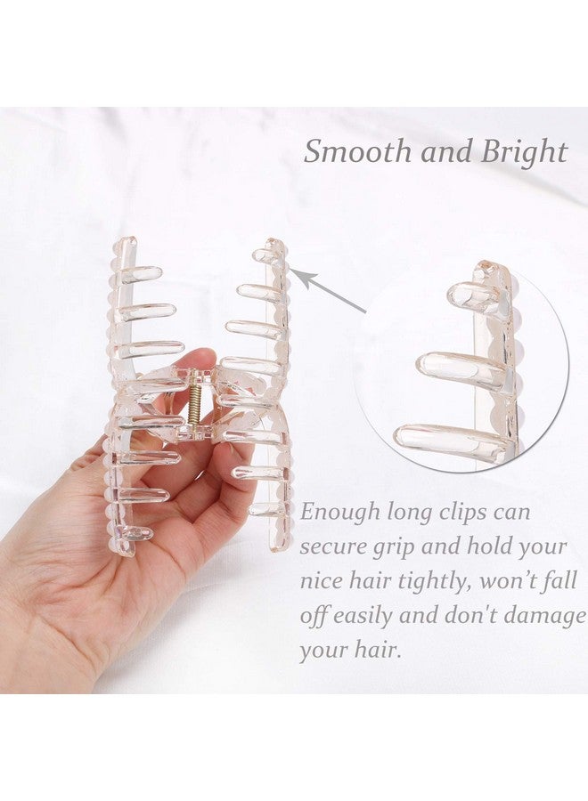 NAISIER NAISEIR Pearl Hair Claw Clips Large Claw Clip for Women and Girls Pearl Non Slip Hair Clip Jaw Clips Clamp Styling Accessories for Women Girls.(Pearl Clip Set)  - Image 5