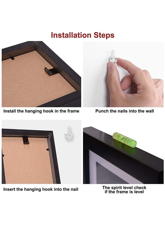 شارع الفن مجموعة من 25 مسمارًا أبيضًا من البلاستيك الصلب من Art Street بثلاثة دبابيس بدون درزات مع مستويين لإطارات الصور وخطافات إطارات الصور على الحائط - متعدد الألوان - Image 3