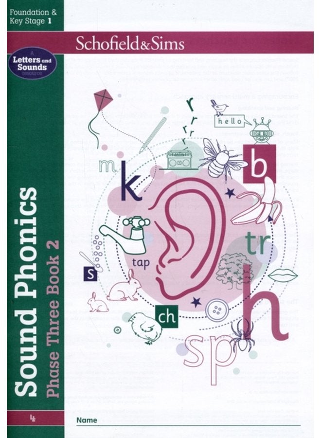 كتاب الصوتيات المرحلة الثالثة 2 EYFS KS1 للأعمار من 4 إلى 6 - غلاف ورقي