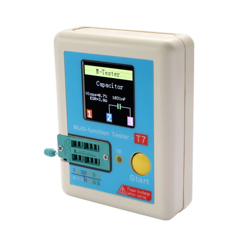 Multifunction Tester: 0.01-30V Zener Diode Automatic Detection - Self Test With Automatic Calibration TFT Capacitance Tester for Electronic Component Testing - Image 1