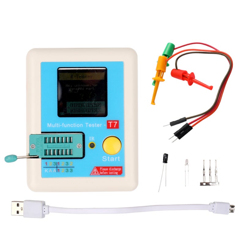 Multifunction Tester: 0.01-30V Zener Diode Automatic Detection - Self Test With Automatic Calibration TFT Capacitance Tester for Electronic Component Testing - Image 2