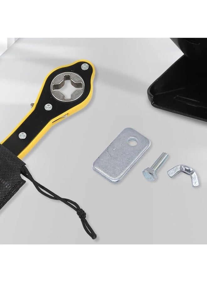 Labor-Saving Car Jack & Ratchet Wrench – Heavy-Duty Scissor Jack with Lug Wrench Handle for Tire Repair – Suitable for Car, SUV, Truck, Motorcycle - Image 5