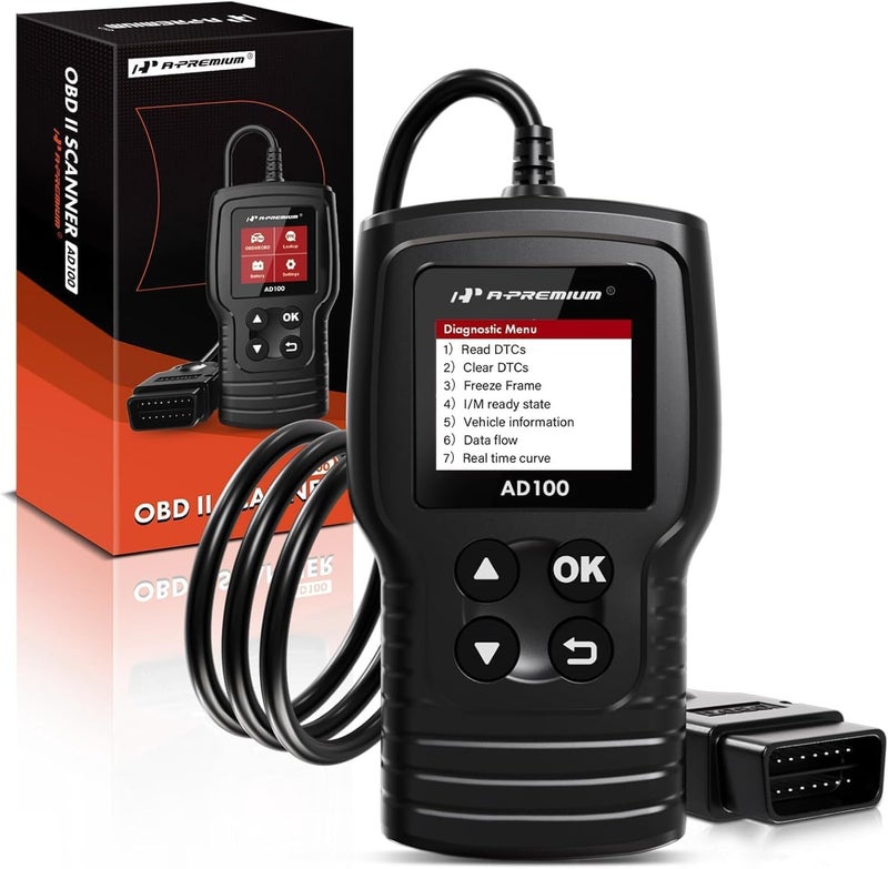A-Premium AD100 Universal OBD2 Scanner Engine Fault Code Reader CAN Diagnostic Scan Tool