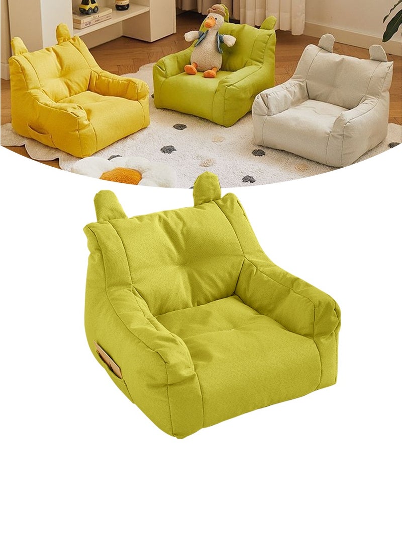 BEIRUI Children's Sofa & Pet Cat Bed - Dual-Use Baby Floor Chair with Soft Backrest, Anti-Slip Armrests, and Adorable Animal Cartoon Design. Safe, Anti-Fall, and Minimalist Style. - Image 1