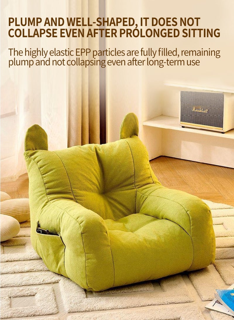 BEIRUI Children's Sofa & Pet Cat Bed - Dual-Use Baby Floor Chair with Soft Backrest, Anti-Slip Armrests, and Adorable Animal Cartoon Design. Safe, Anti-Fall, and Minimalist Style. - Image 5