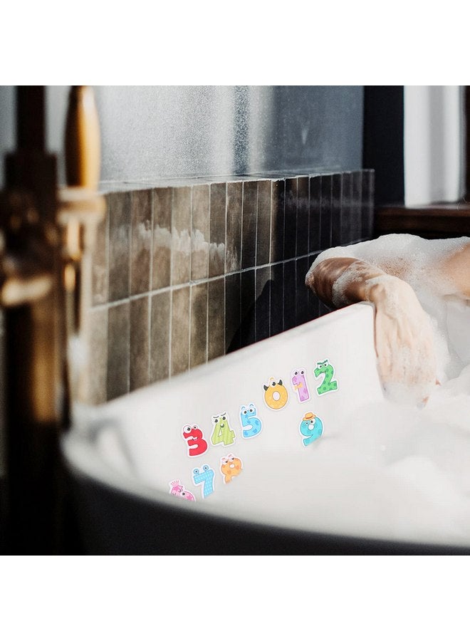 كابيلوك مجموعة ألعاب الأطفال من كابيلوك، 10 قطع من ملصقات غير مخصصة لأحواض الاستحمام، أرقام من 0 إلى 9، ملصقات لاصقة لأرضيات الحمام، شرائط للسلالم، غرفة الاستحمام، حمام السباحة، ألعاب الأطفال - Image 2