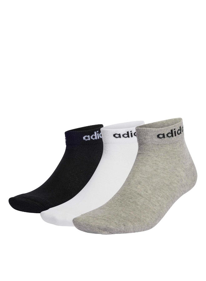 Think Linear Ankle Socks 3 Pairs