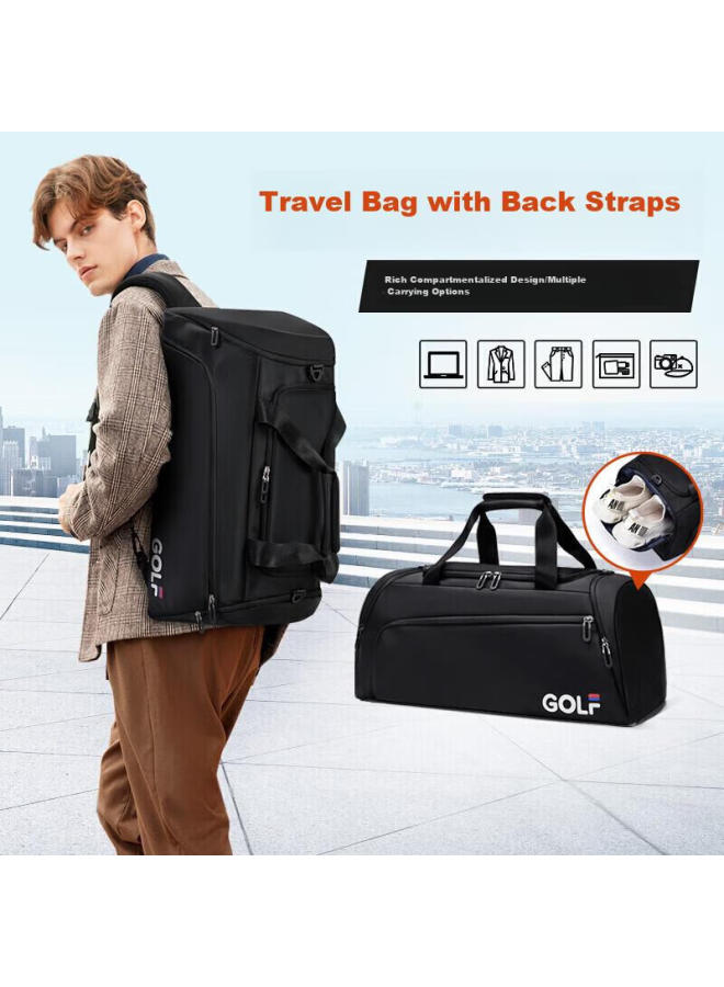Golf Travel Bag, Shoulder And Handheld Three-in Luggage Bag, Men's Sports Fitness Bag, Business Trip Bag, Double Shoulder Travel Backpack - Image 1