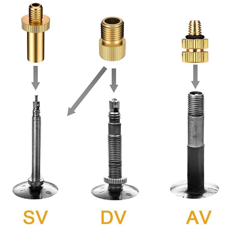 HDNNC Bicycle Valve Adapter DV AV SV Converter, Ball Pump Needle, Inflation Needle, Air Pump Needle Set for All Bike, Sports Ball and Inflatable Equipment 10PCS - Image 3