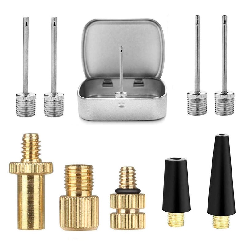 HDNNC Bicycle Valve Adapter DV AV SV Converter, Ball Pump Needle, Inflation Needle, Air Pump Needle Set for All Bike, Sports Ball and Inflatable Equipment 10PCS - Image 1