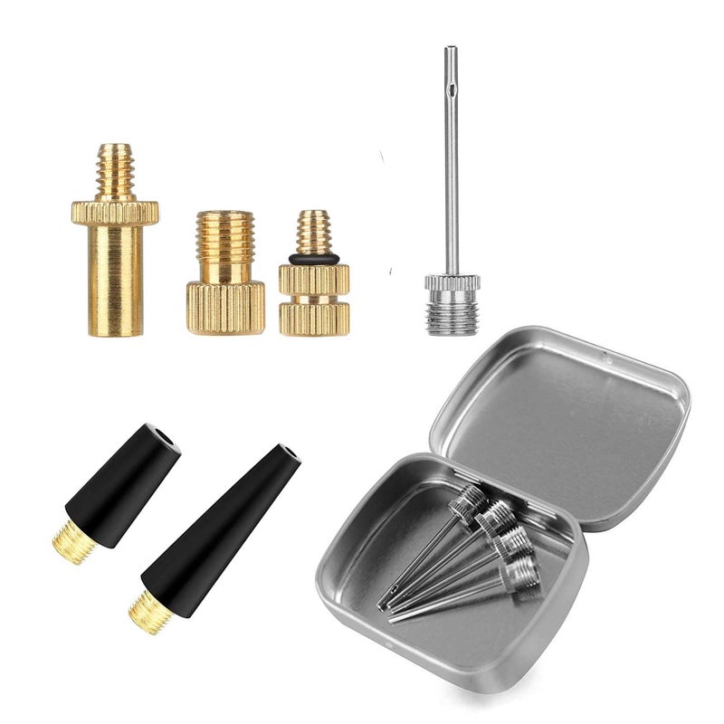 HDNNC Bicycle Valve Adapter DV AV SV Converter, Ball Pump Needle, Inflation Needle, Air Pump Needle Set for All Bike, Sports Ball and Inflatable Equipment 10PCS - Image 2