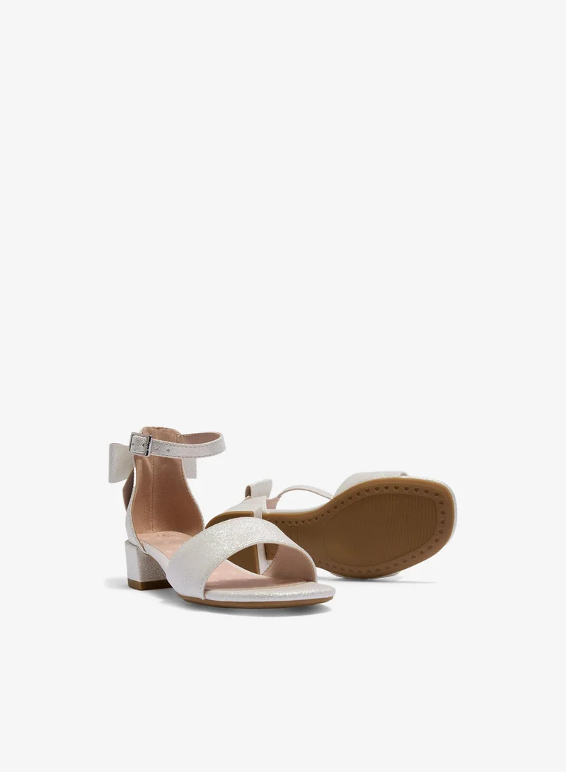 Matalan Girls White Bow Occasion Heels