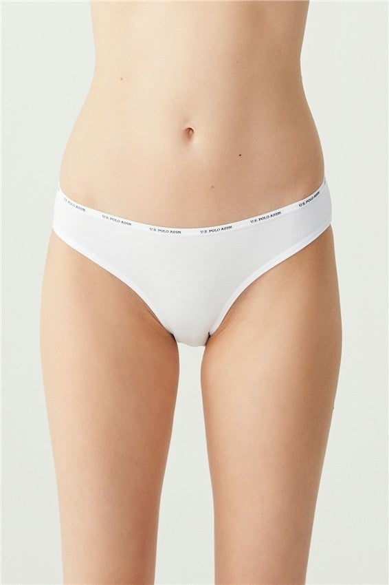 U.S. Polo Assn. 5-Pack Women's Low Waist Briefs Cotton Mixed Color  - Image 4