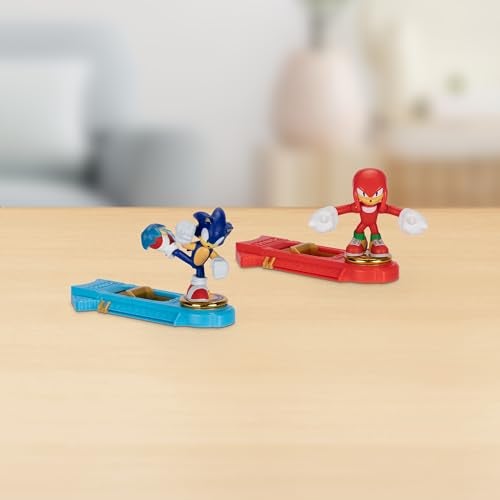 AKEDO Sonic The Hedgehog Versus Pack with Sonic and Knuckles, Mini Collectable Battling Action Warriors, 2.25 Inches Tall, Contains 2 Battle Controllers - Image 2