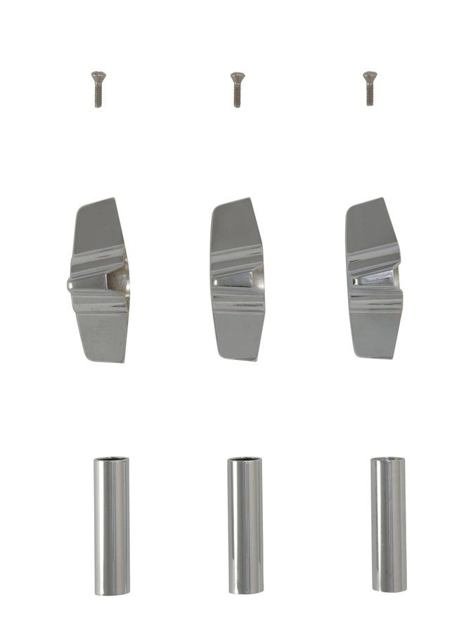 دانكو طقم دانكو لتجديد/إعادة بناء حوض الاستحمام والدش بثلاثة مقابض لحنفيات كولوني القياسية الأمريكية | مقبض ذراع متقاطع | 9C-23H، 9C-23C، 11C-1D | كروم (39614) - Image 2