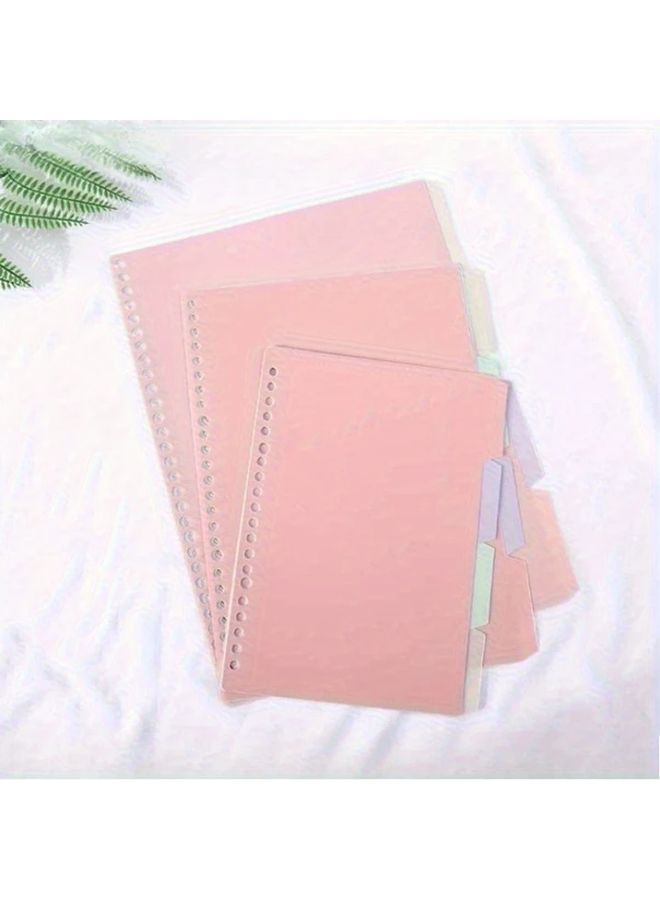 8Pcs B5 Plastic Binder Index Dividers Multicolor Page Protectors With Tabs - Image 2