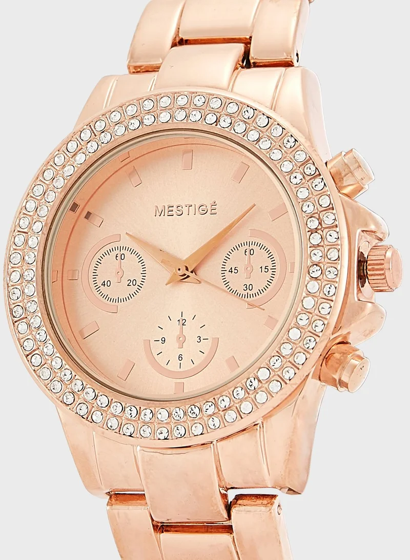 Mestige Bradberry Round Analog Watch