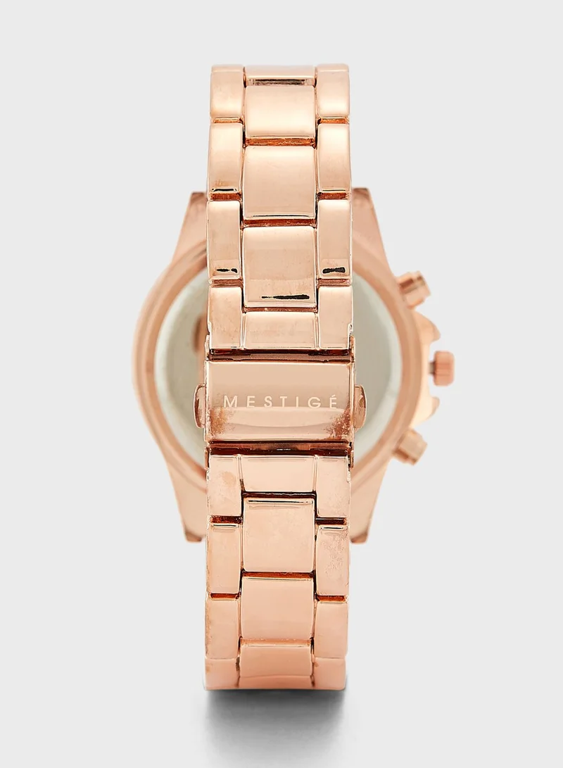 Mestige Bradberry Round Analog Watch