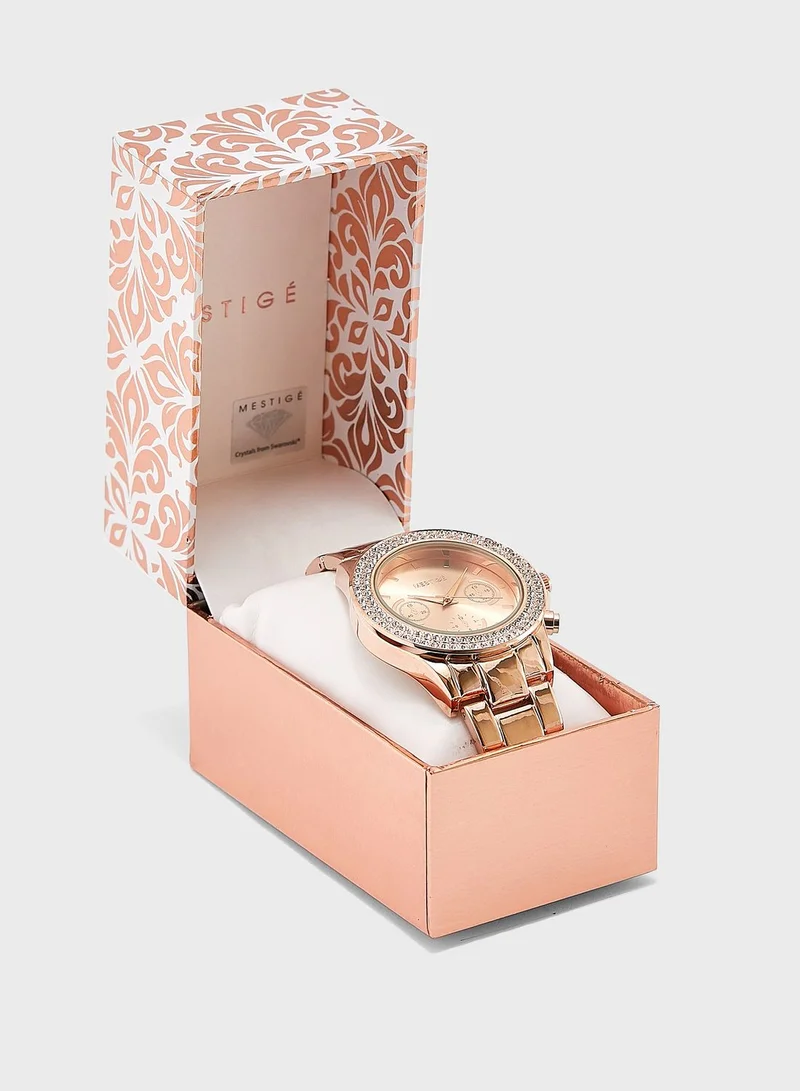 Mestige Bradberry Round Analog Watch