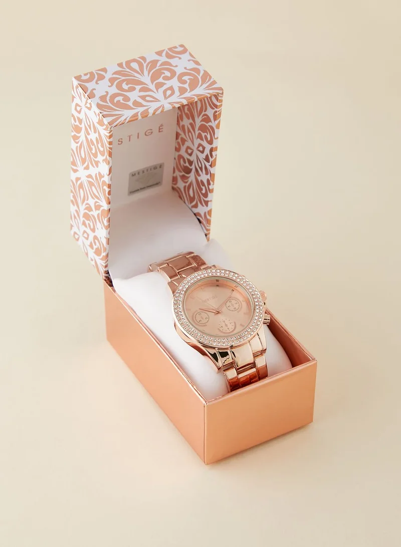 Mestige Bradberry Round Analog Watch