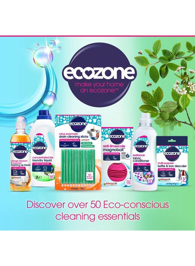 ecozone Non Bio Laundry Capsules, Highly Concentrated Washing Detergent Pods, Effective Cleaning for Clothing & Fabrics, Gentle Natural Eco Friendly Vegan Formula (20 Tabs) - Image 5