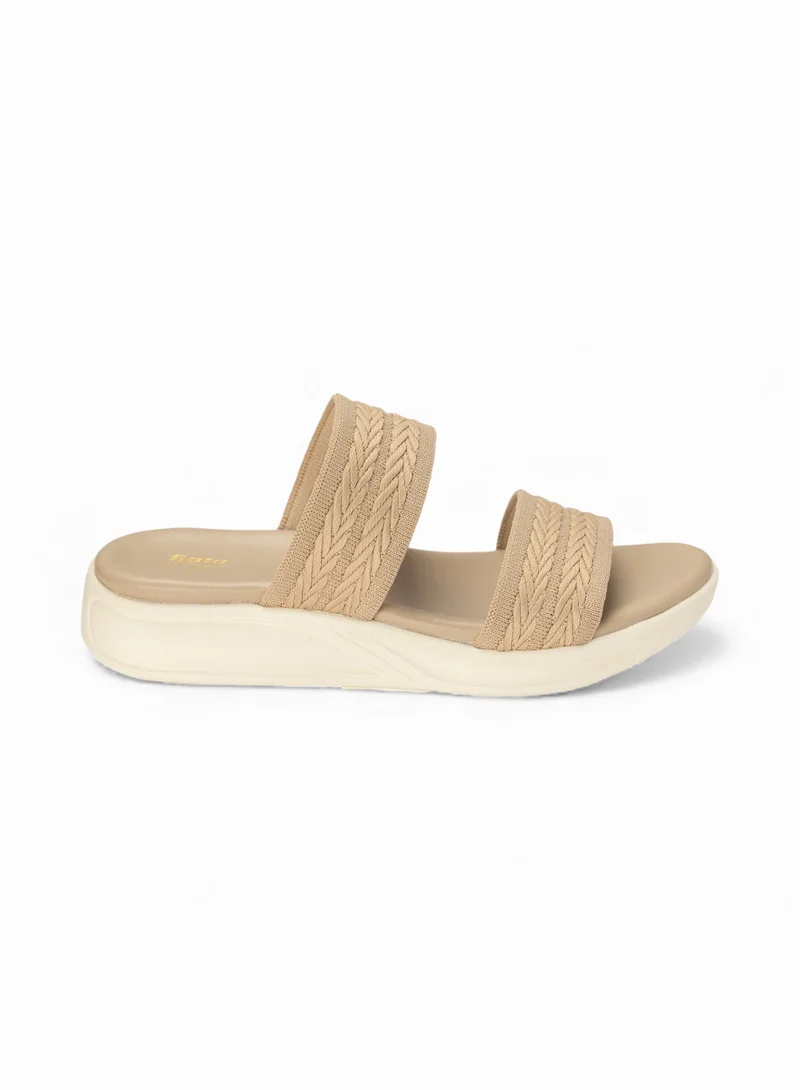 Bata Comfit Casual Double-Strap Slide Sandal