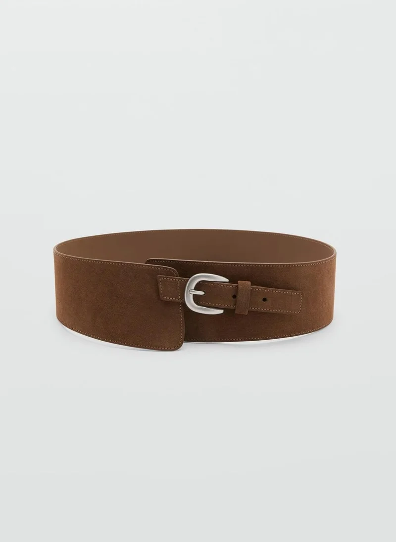Wide Split Leather Belt